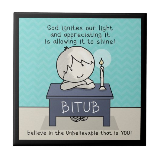 God onttrekt ons licht tegeltje (Voorkant)