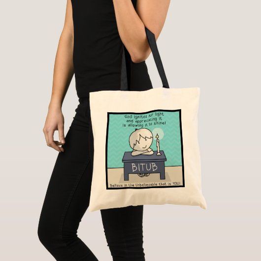 God onttrekt ons licht tote bag (Voorkant (product))