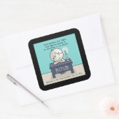 God onttrekt ons licht vierkante sticker (Envelop)