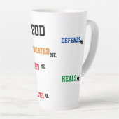 "GOD ONTWIERP MIJ" Latte Mok (Rechterhoek)