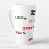 "GOD ONTWIERP MIJ" Latte Mok (Linkerhoek)