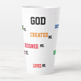 "GOD ONTWIERP MIJ" Latte Mok