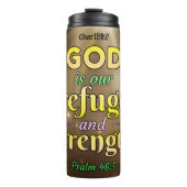 God onze toevlucht en kracht thermosbeker (Voorkant)