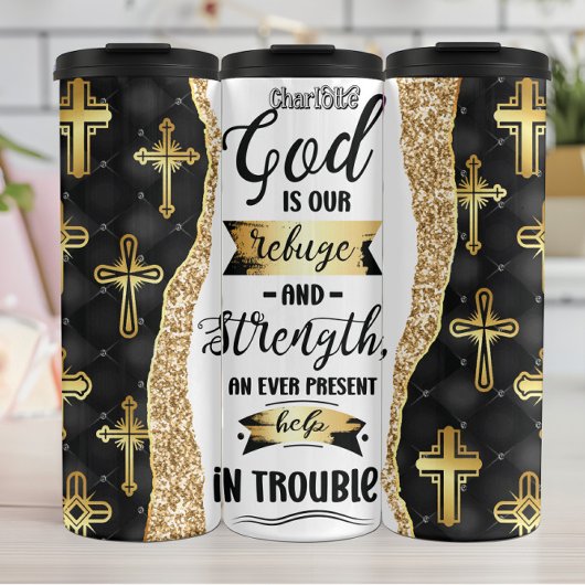 God onze toevluchtsoord sterkte moeite thermosbeker