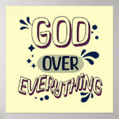 God over alles gedurfd ontwerp poster (Voorkant)