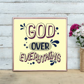 God over alles gedurfd ontwerp poster