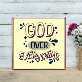 God over alles gedurfd ontwerp poster