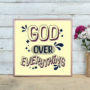 God over alles gedurfd ontwerp poster
