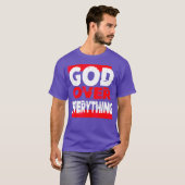 God over alles wat religie jesus is t-shirt (Voorkant volledig)