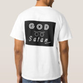 God over Satan T-shirt (Achterkant)