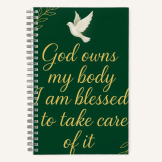 God own you body Journal.  Notitieboek