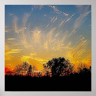 god paints the sky poster