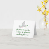 God pardons als moeder - vergiffenis citaten kaart (Gele Bloem)