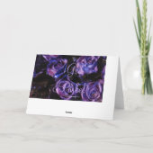 God Påske Norway Denmark Happy Pasen Paarse Rozen Feestdagen Kaart (Achterkant)