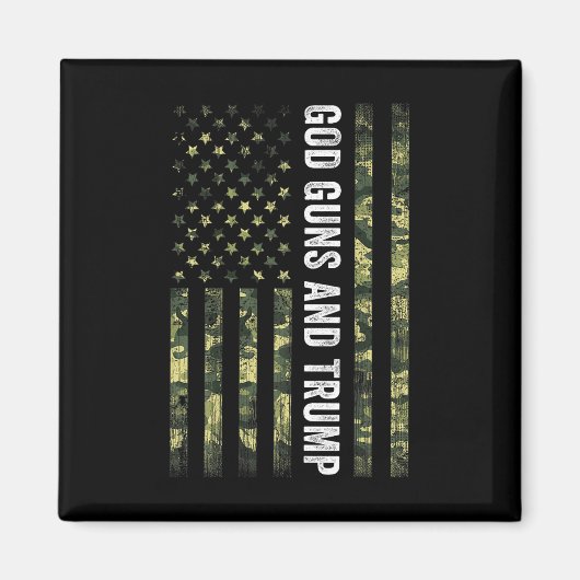 God Pistolen en Trump 2e amendement Amerikaanse vl Magneet (Voorkant)