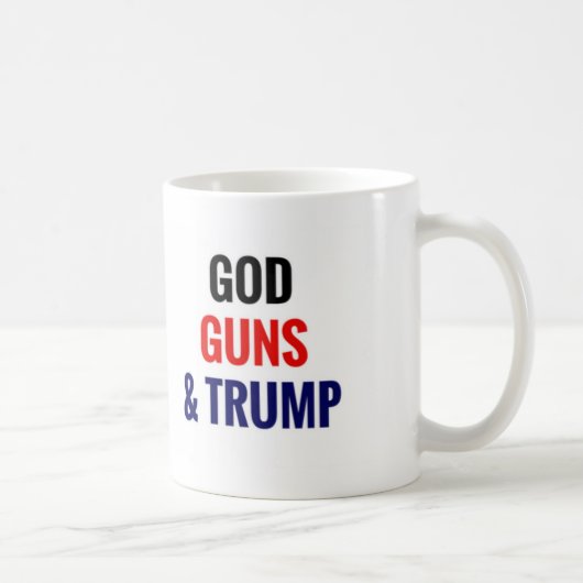 God Pistolen en Trump Koffiemok (Rechts)