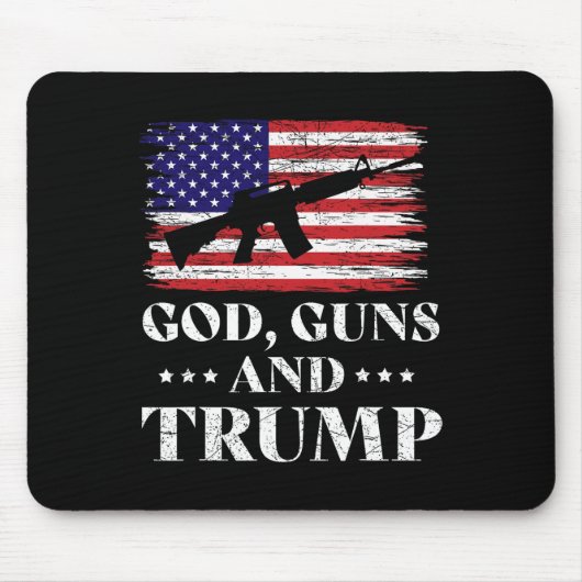 God Pistolen en Trump Muismat (Voorkant)