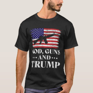 God Pistolen en Trump T-shirt