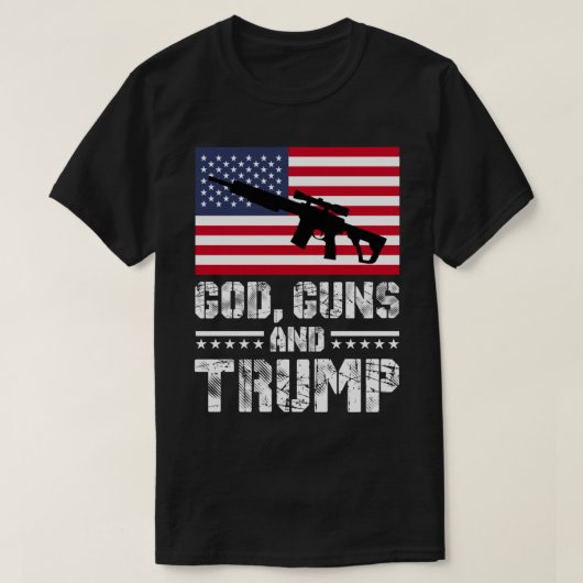 God Pistolen en Trump T-shirt (Design voorkant)