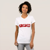 God Pistolen en Vrijheid - Politiclothes Humor -.p T-shirt (Voorkant volledig)