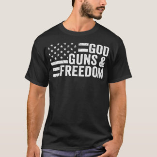 God Pistolen & Freedom Pro Pistool Patriottische A T-shirt