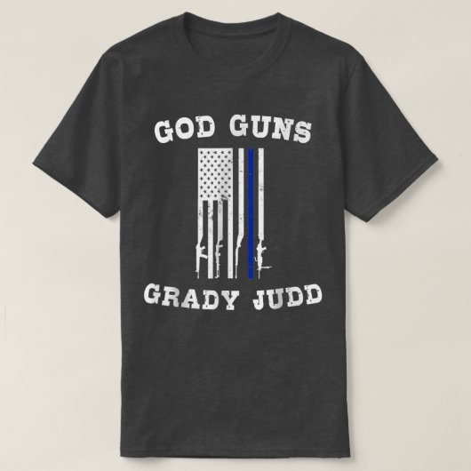 God Pistolen Grady Judd American Flag Funny T-shirt (Design voorkant)