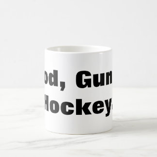 God, Pistolen, Hockey. Koffiemok