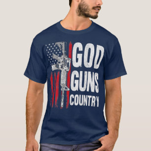 God Pistolen Land AR15 Pistool Rechten Amerikaanse T-shirt