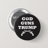 GOD PISTOLEN & TRUMP! 2de wijziging Recht op Beer  Ronde Button 5,7 Cm (Voorkant /achterkant)