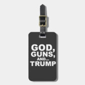 God, Pistool en Trump inauguratiedag 2025 Bagagelabel (Voorkant verticaal)