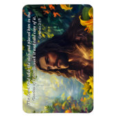 God plaatste Man in de tuin, God en de schepping Magneet (Verticaal)