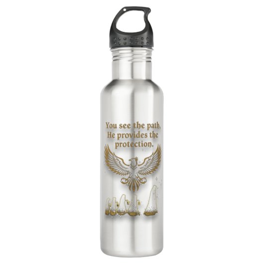 God protection waterfles  (Voorkant)