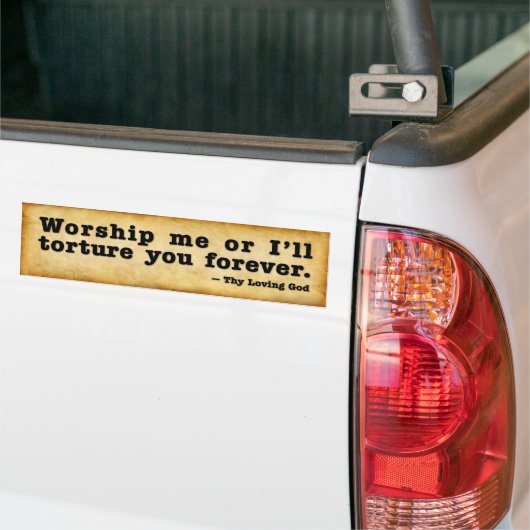 God Quote Bumpersticker (Op Truck)