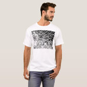 god raakt het zwarte water t-shirt (Voorkant volledig)