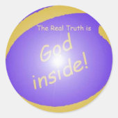 GOD_Real[1] Ronde Sticker (Voorkant)