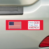 God Red Amerika Bumpersticker (Op auto)