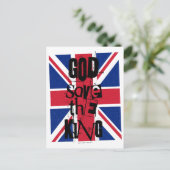 God Red de koning Charles British Royal Monarch Feestdagenkaart (Staand voorkant)