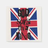 God Red de koning Charles British Royal Monarch Servet (Voorkant)