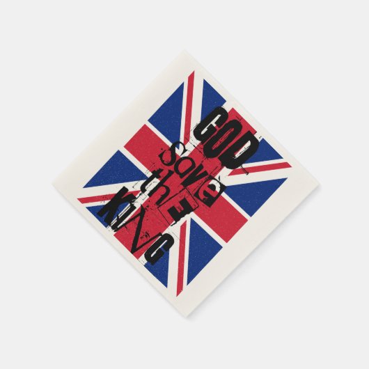 God Red de koning Charles British Royal Monarch Servet (Hoek)