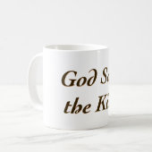 God red de koning koffiemok (Voorkant links)