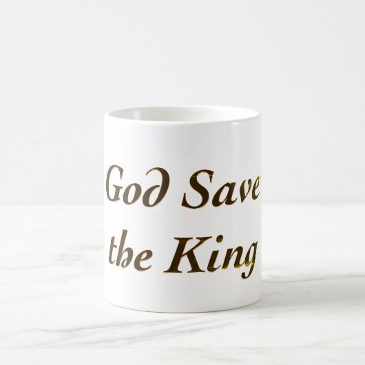 God red de koning koffiemok (Center)