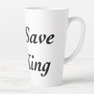 God red de koning latte mok