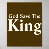 God red de koning poster (Voorkant)