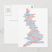 God red de koningin briefkaart (Voorkant / Achterkant)