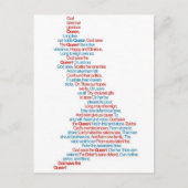 God red de koningin briefkaart (Voorkant)