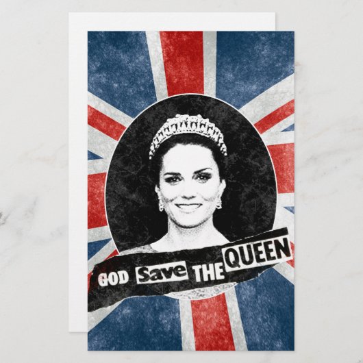 God Red de koningin - Kate Middleton (Voorkant / Achterkant)