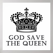 God red de koningin poster (Voorkant)