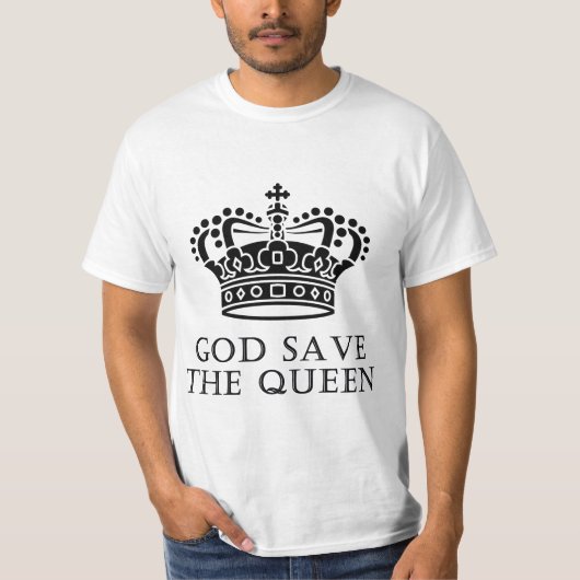 God red de koningin t-shirt (Voorkant)