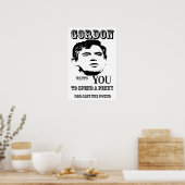 God red de Pound Gordon Brown Poster Print (Keuken)