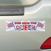 God redde de koningin bumpersticker (Op auto)